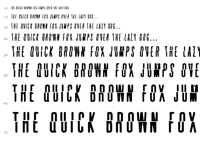 Pacific Break font waterfall